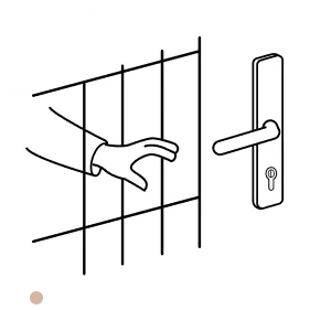 Door handle access