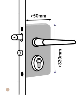 Gate lock fit