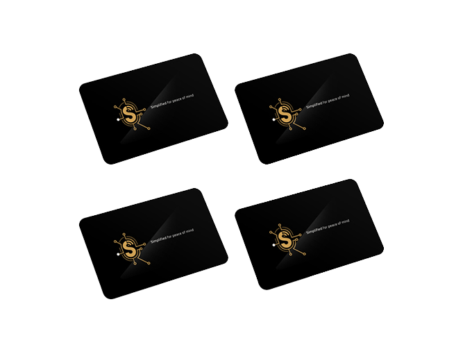 Simpled Contactless RFID Card - Pack of 4 (RA-SP)