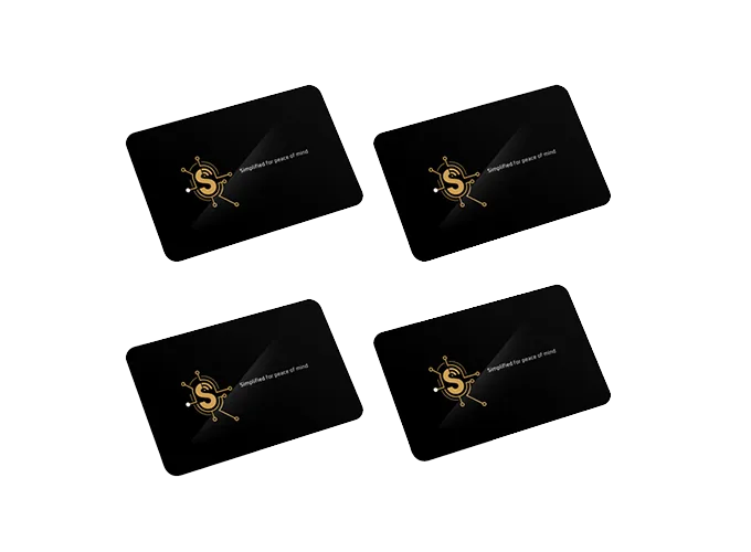 Simpled Contactless RFID Card - Pack of 4 (RA-SP)