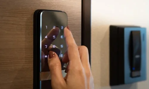 how to open lockey digital door lock