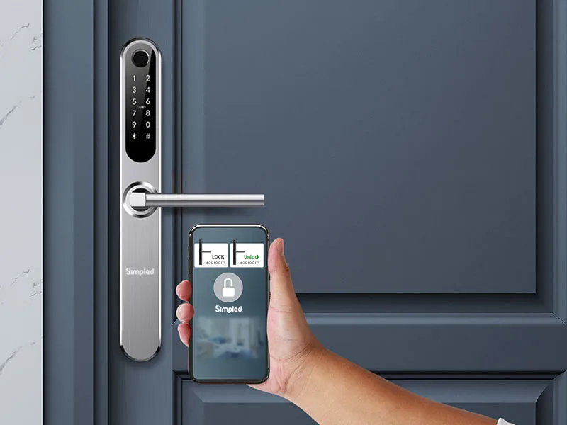 Simpled EF Slim Series Smart Lock - Silver - Gallery