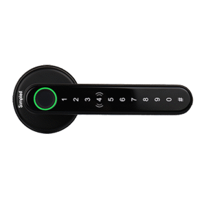 Leverline Smart Fingerprint Door Handle - Matte Black