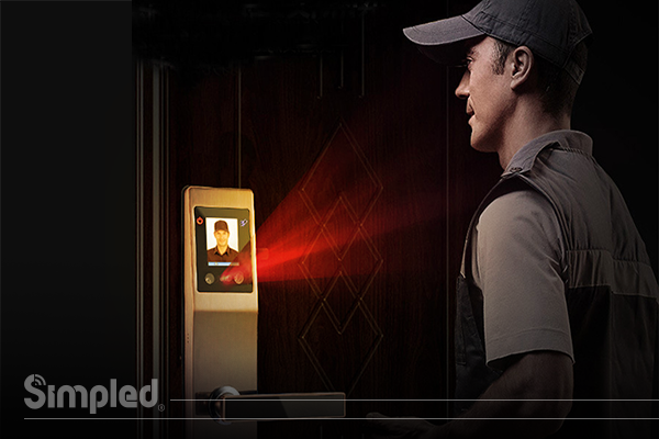 smart keypad door lock with camera