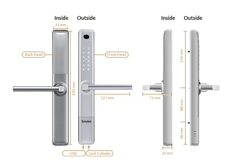 Slim series Smart Lock