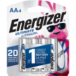 Energizer AA Lithium Batteries (4 Count)