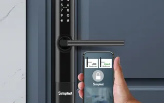 Wireless Door Lock System connects to smartphone