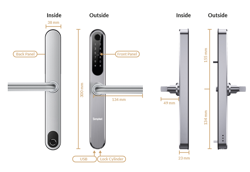 Double-Sided Smart Lock