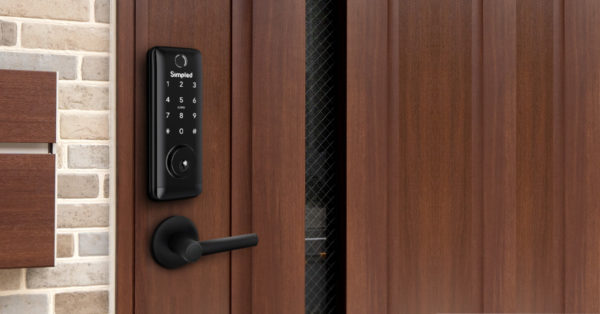 touchscreen door lock with door handle
