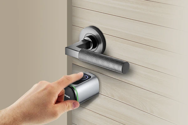 Smart digital door lock for the home automation with fingerprint