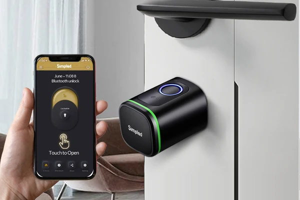 Smart digital door lock for the home automation fingerprint scanner