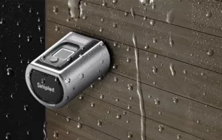 best smart door lock with handle is waterproof