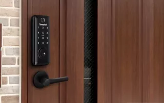 door safety locking device on exterior doors