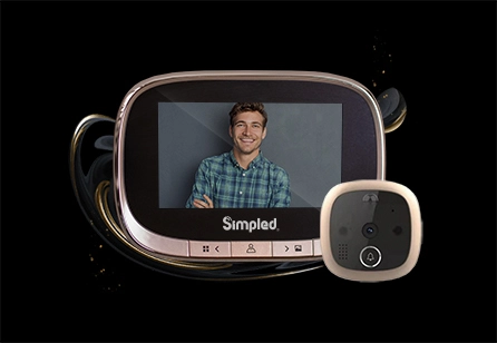 simpled digital peephole door viewer