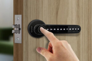 Simpled fingerprint front door lock