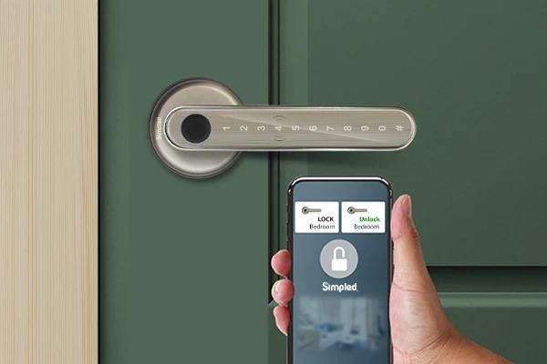 Fingerprint smart lock in UK connects with smartphone