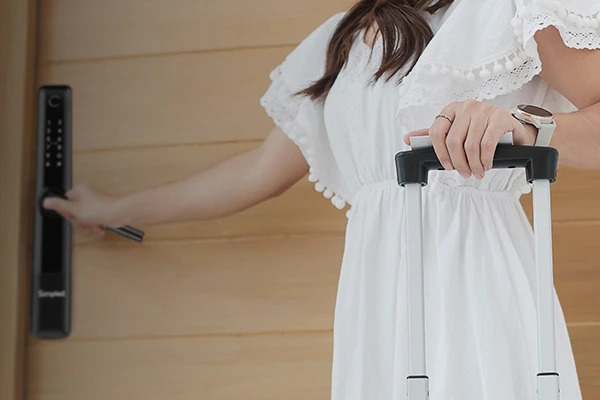 Smart deadbolt door lock for Airbnb