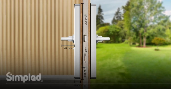 Installing Wifi house door lock handle