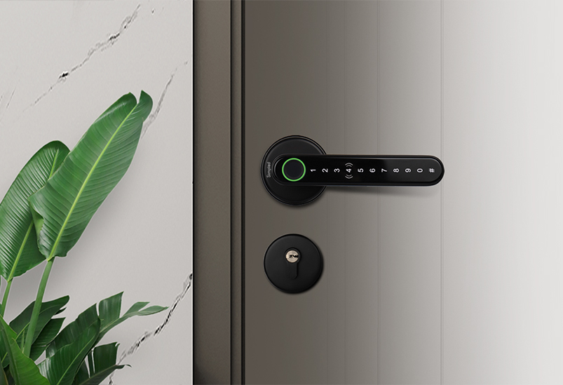 Simpled Smart Fingerprint Door Handle