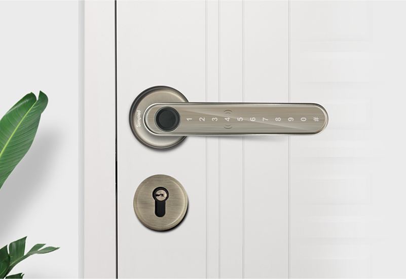 Simpled Smart Fingerprint Door Handle