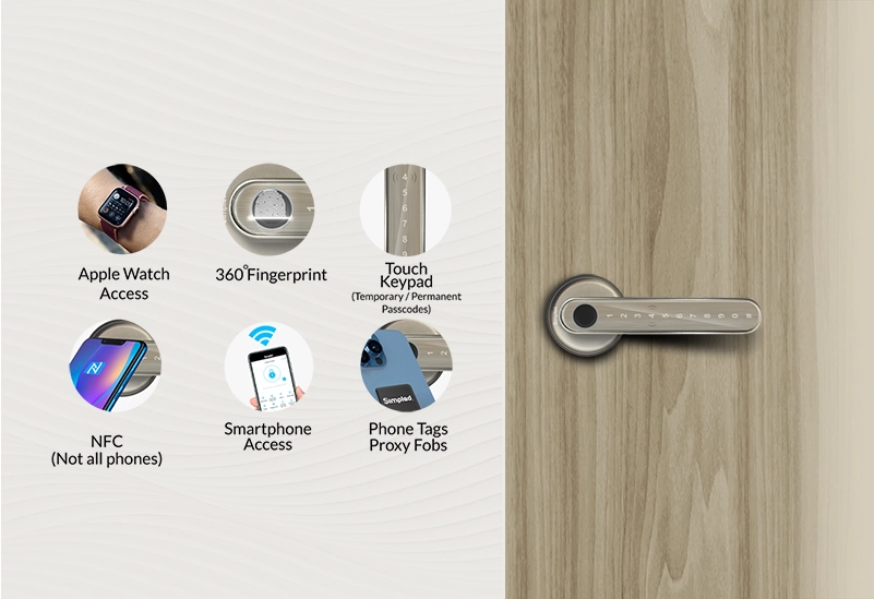 Simpled Smart Fingerprint Door Handle