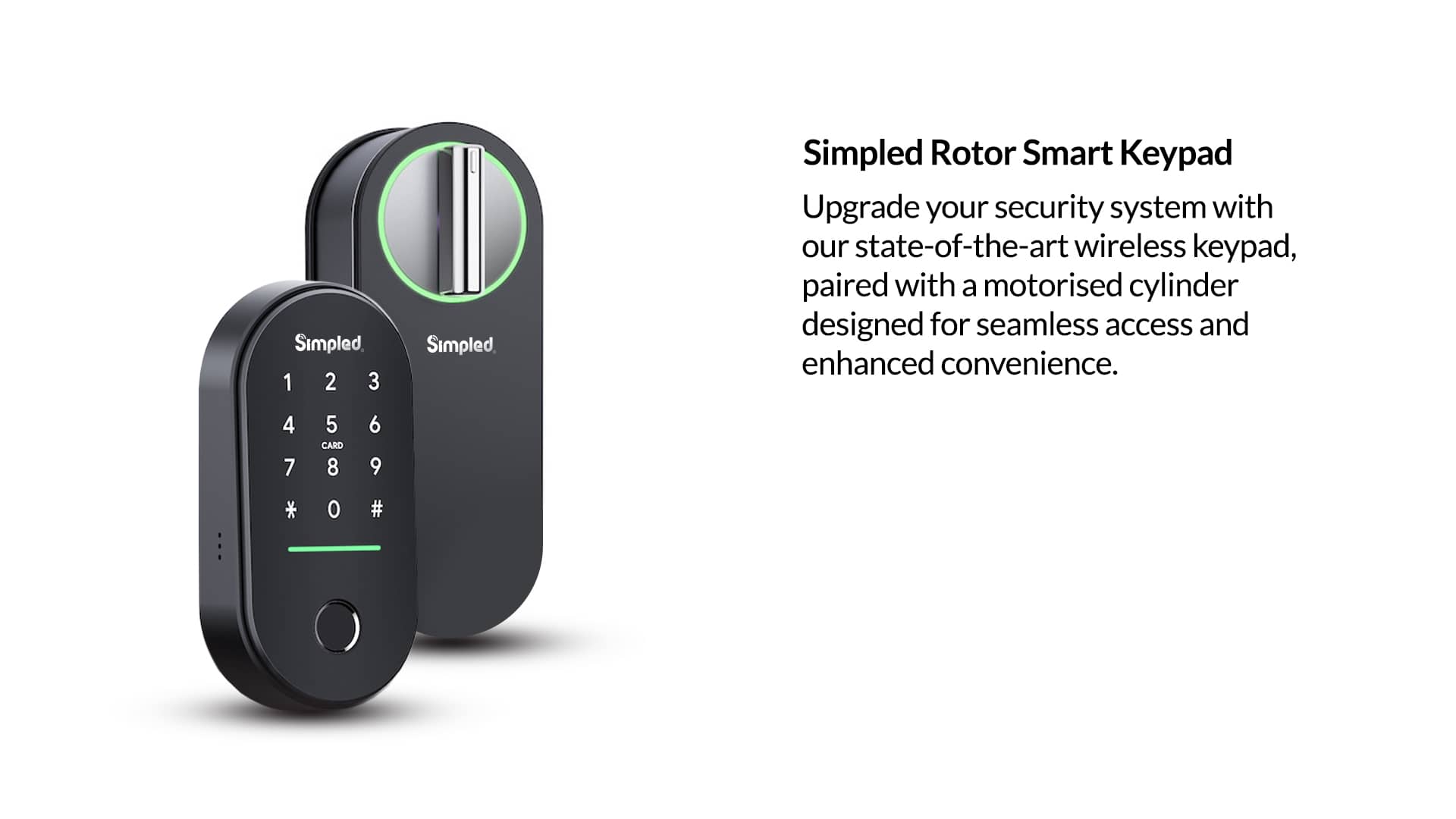 Euro Motorised Cylinder (Fingerprint Keypad Included)