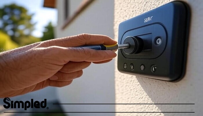 second step of how to install a smart lock